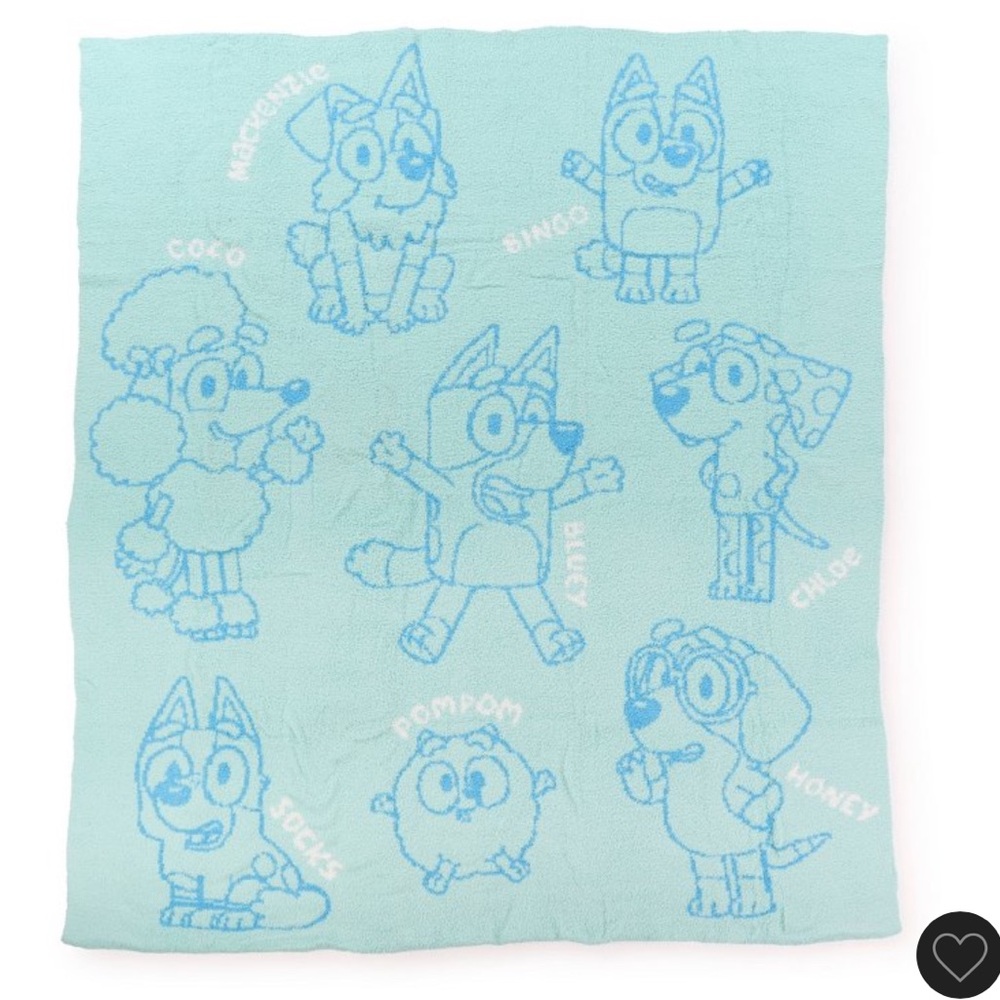 Bluey Feather Touch Blanket 50”x60”